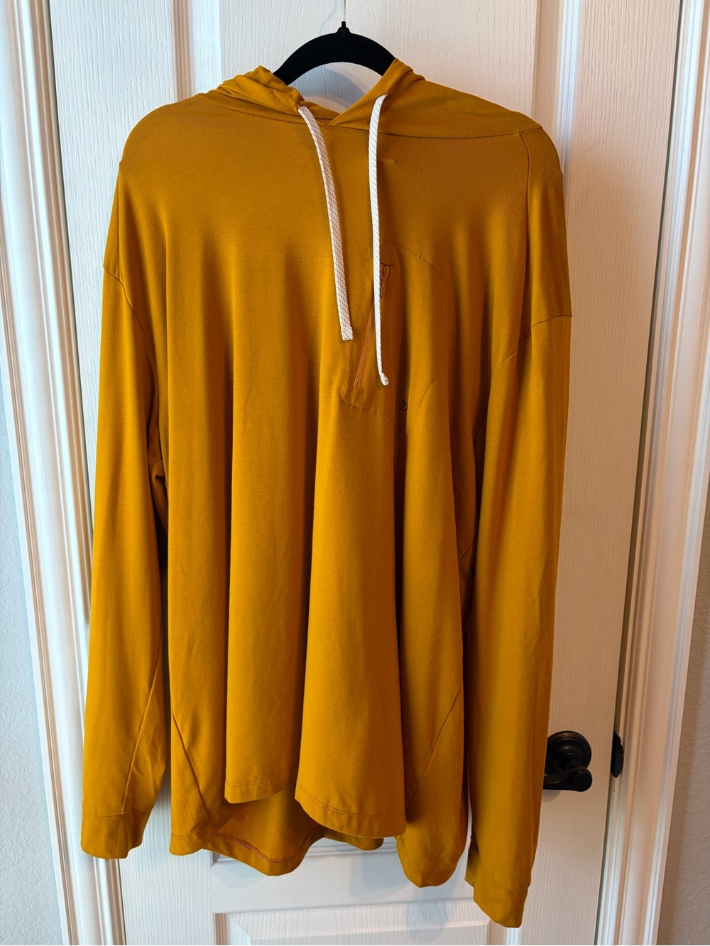 Duck Camp Men's Mustard Lightweight Hooded Long Sleeve Shirt